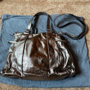 7 for All Mankind Satchel - Pewter Leather - Early 00's